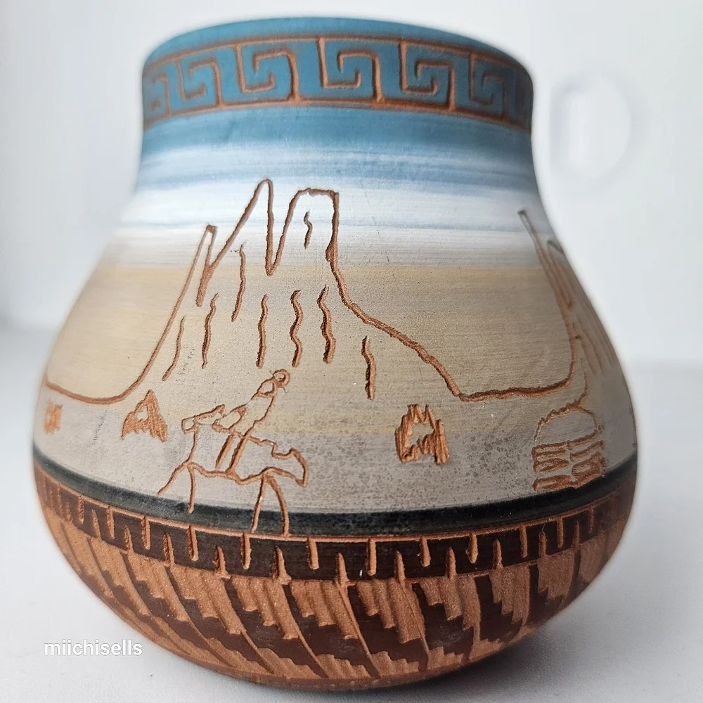 Native American Navajo Vase Handmade